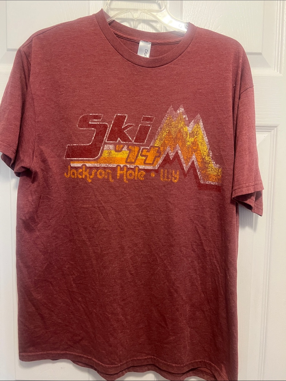 Jackson Hole Ski '74 Graphic Tee - Maroon